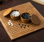 Игра ГО из бамбука: доска 40х40х1,5 см, 2 чаши, 360 камней 18 мм из меламина